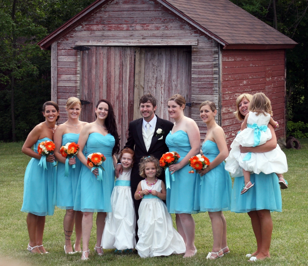 Groom and Bridesmaids